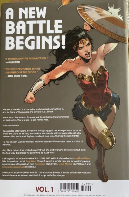 DC Comics: Wonder Woman the Just War. Hardcover - Image 3