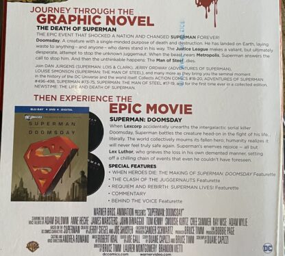 DC Comics the Death of Superman Hardcover (2016) W/BluRay & DVD - Image 3