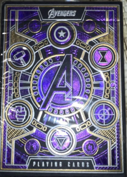 “New” Theory11 Avengers of the Infinity Saga Purple Playing Cards Sealed deck - Image 2