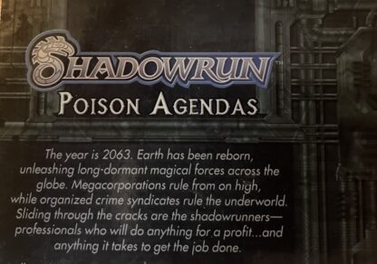 Shadowrun Poison Agenda by Stephen Kenson - Image 2
